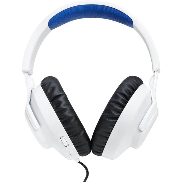 Casti Gaming JBL Quantum 100P Console, multiplatforma, Jack 3.5mm, alb-albastru WALTI