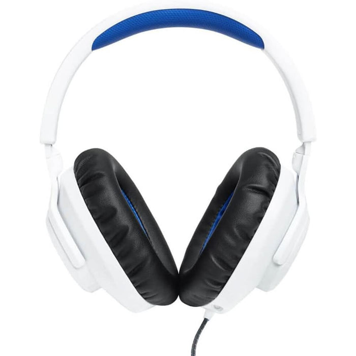 Casti Gaming JBL Quantum 100P Console, multiplatforma, Jack 3.5mm, alb-albastru WALTI