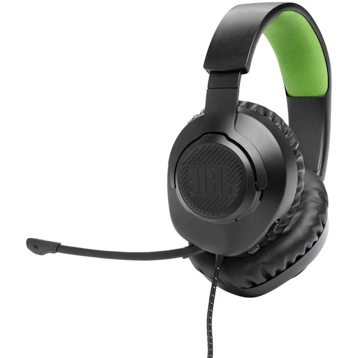 Casti Gaming JBL Quantum 100X Console, multiplatforma, Jack 3.5mm, negru-verde WALTI