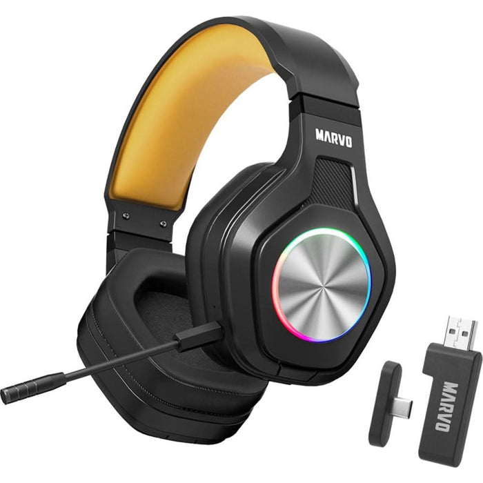Casti Gaming Wireless MARVO HG9084W Pulz 80W, multiplatforma, stereo, 3.5mm, negru WALTI