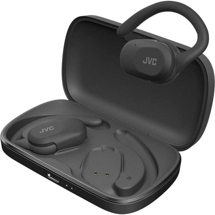 Casti JVC Nearphones HA-NP40T-B-U, True Wireless, Bluetooth, Open-ear, Microfon, negru WALTI