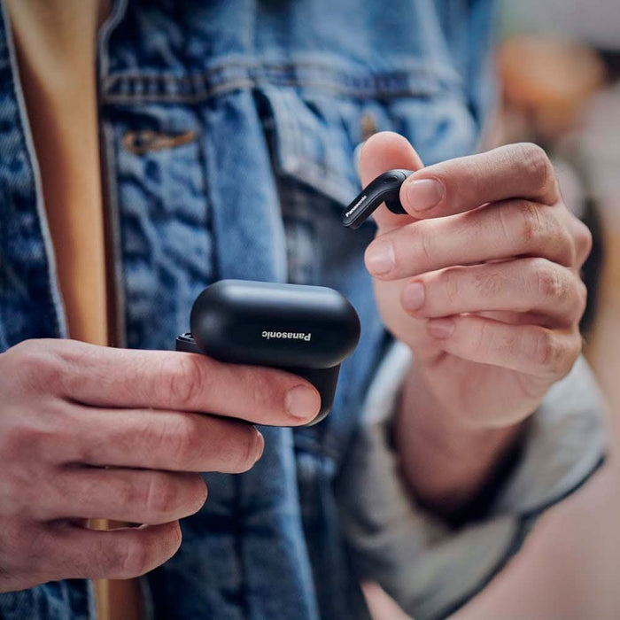 Casti PANASONIC RZ-B310WDE-K, True Wireless, Bluetooth, In-Ear, Microfon, Noise Canceling, negru WALTI