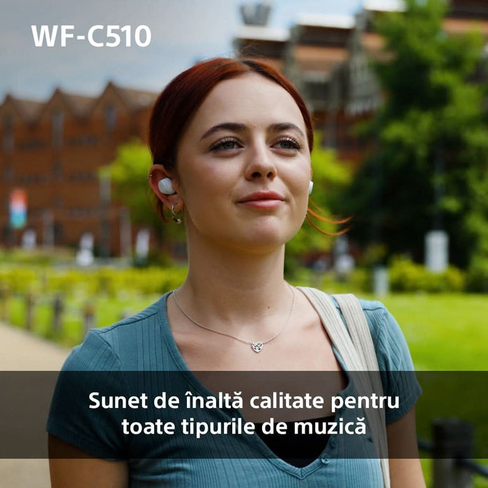 Casti SONY WF-C510, True Wireless, Bluetooth, In-ear, Microfon, Conexiune multipunct, albastru WALTI
