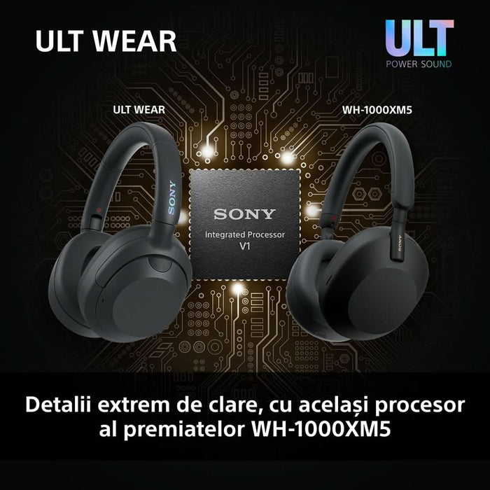 Casti SONY ULT WEAR WH-ULT900NB, Bluetooth, Over-ear, Microfon, Noise Cancelling, Black WALTI