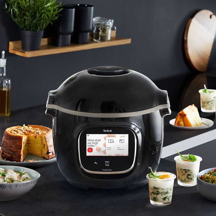 Multicooker TEFAL Cook4me Touch CY912831, 6l, 1600W, 13 programe, negru WALTI