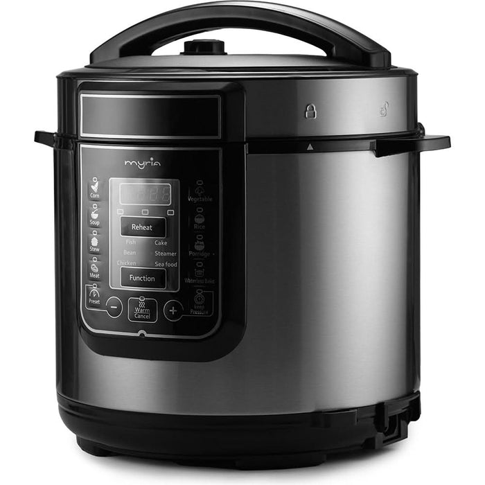 Multicooker MYRIA MY4450, 6l, 1000W, 14 programe, argintiu-negru WALTI