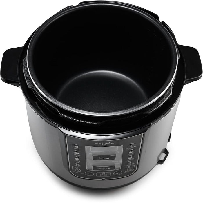 Multicooker MYRIA MY4450, 6l, 1000W, 14 programe, argintiu-negru WALTI