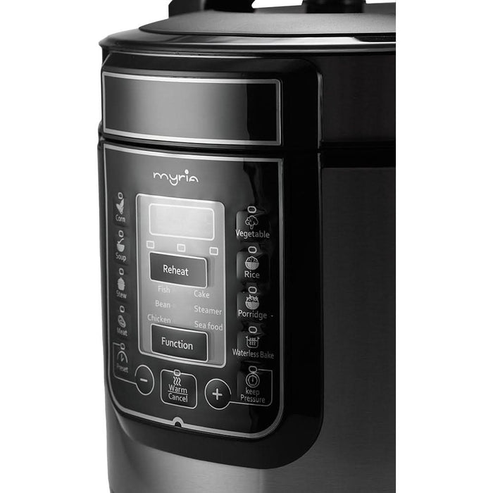 Multicooker MYRIA MY4450, 6l, 1000W, 14 programe, argintiu-negru WALTI