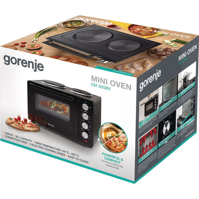 Cuptor electric GORENJE OM30GBX, 30l, 1500W, negru-argintiu WALTI