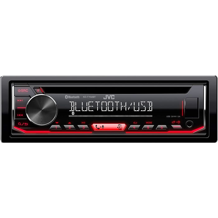 Player auto JVC KD-T702BT, 4 x 50W, Bluetooth, USB, AUX WALTI