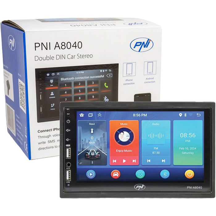 Player auto PNI A8040, Android 13, 4 x 25W, Bluetooth, USB, FM WALTI