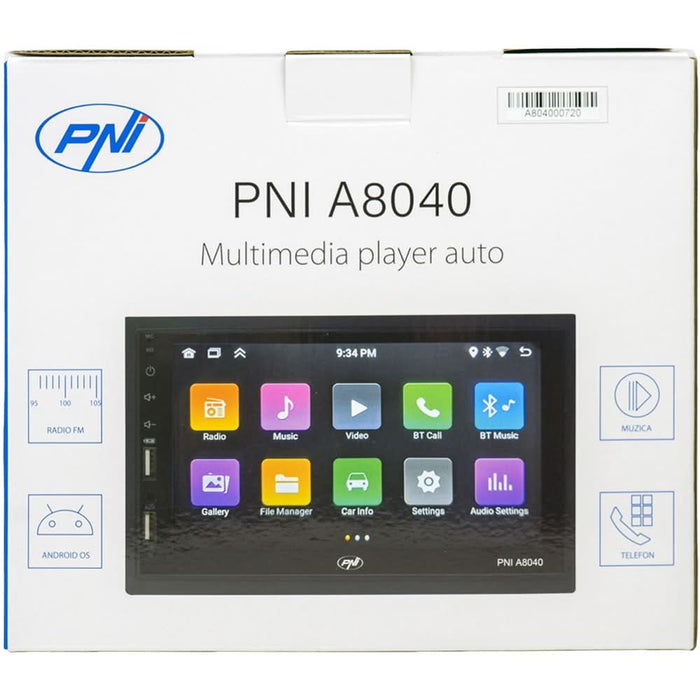 Player auto PNI A8040, Android 13, 4 x 25W, Bluetooth, USB, FM WALTI