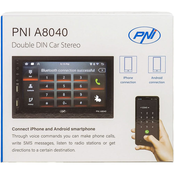 Player auto PNI A8040, Android 13, 4 x 25W, Bluetooth, USB, FM WALTI