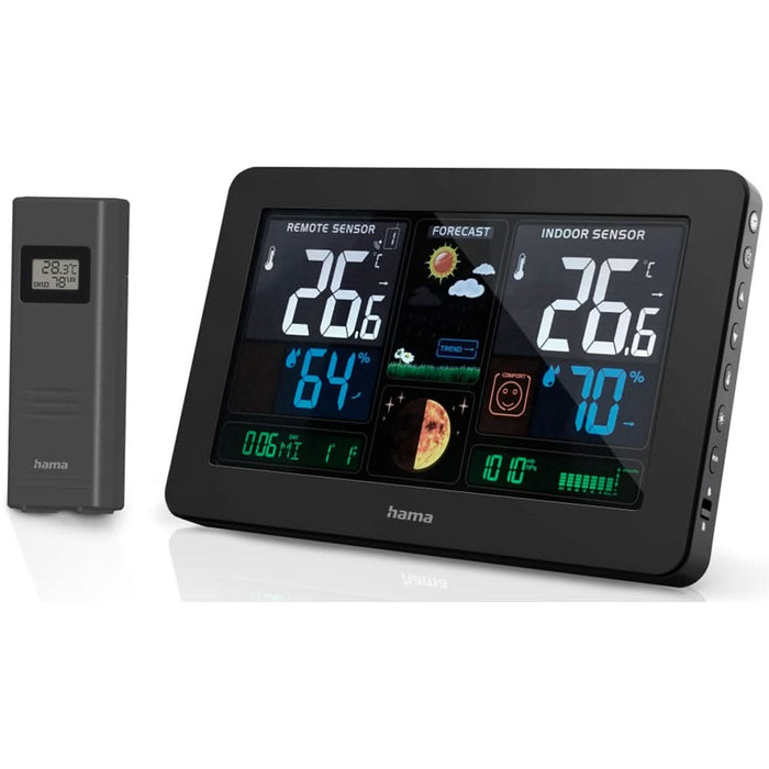 Statie meteo HAMA Premium, incarcare USB, negru WALTI