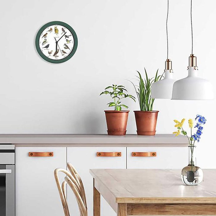 Ceas de perete MEDIASHOP Starlyf Birdsong, diametru 25 cm, verde WALTI