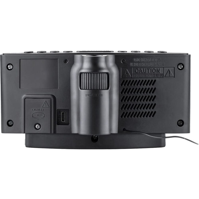 Radio cu ceas JVC RA-E314B, proiectie, FM, negru WALTI