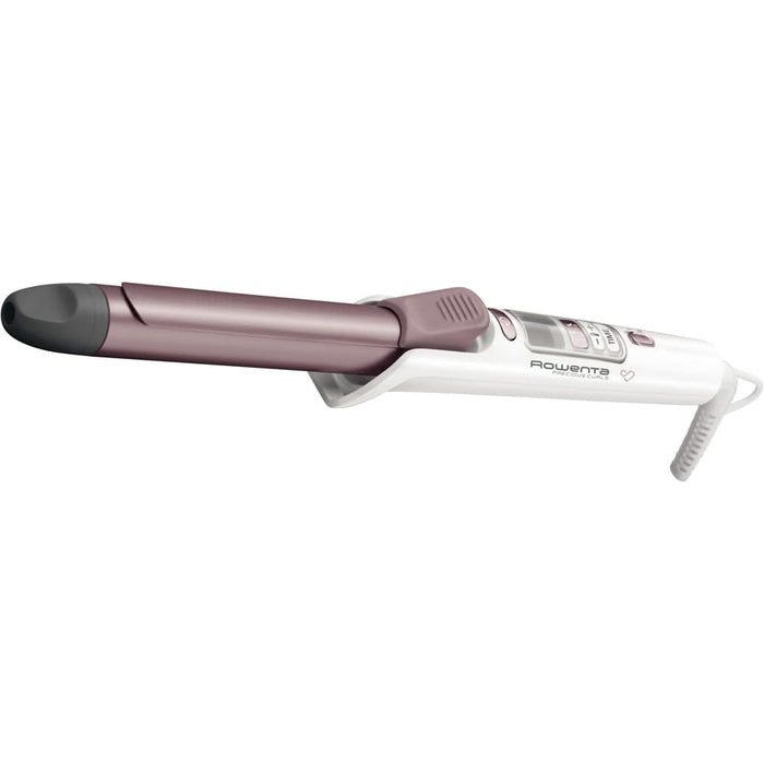 Ondulator ROWENTA Premium Care Precious Curls CF3460F0, 200 grade, invelis keratina, alb-roz WALTI