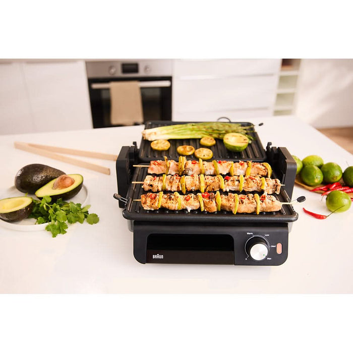 Gratar electric BRAUN MultiGrill 5 CG5033, 2000W, argintiu inchis-negru WALTI