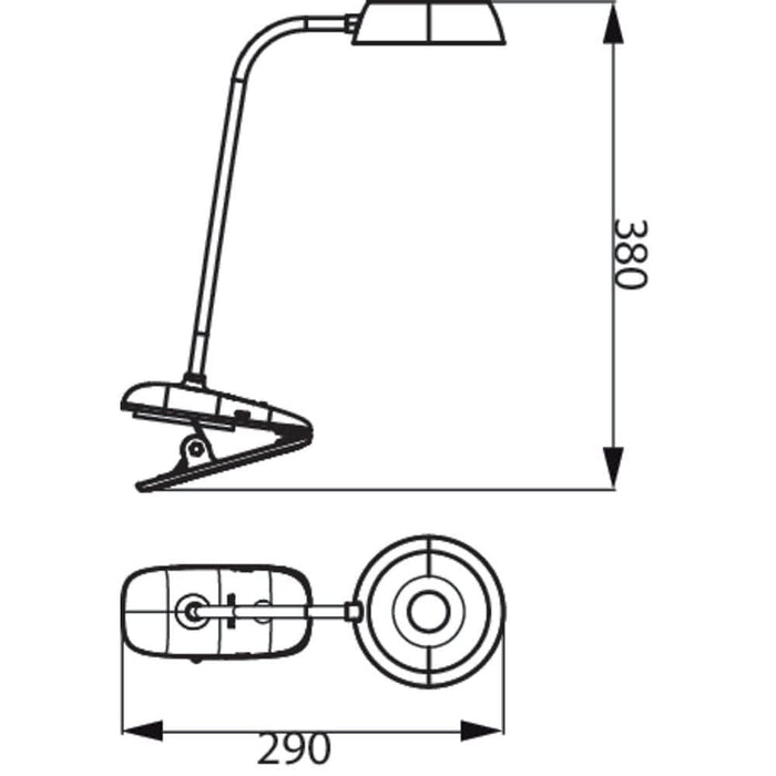 Lampa de birou PHILIPS 8719514396876, 3W, Roz WALTI
