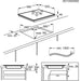 Plita incorporabila ELECTROLUX CIB60420CL, Inductie, 4 arzatoare, Touch Control, negru - WALTI WALTI