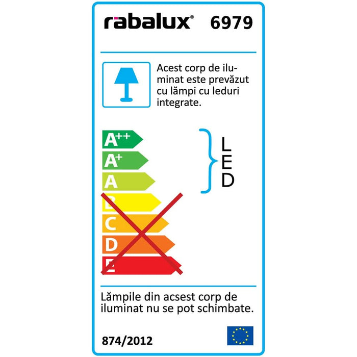 Lampa de birou RABALUX Osias, LED, 9W, alb WALTI