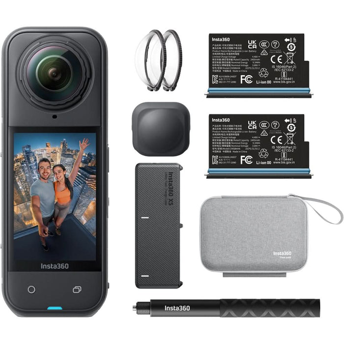 Camera video sport INSTA360 X5 Essentials Bundle, 8K, Wi-Fi, Bluetooth, negru - WALTI WALTI