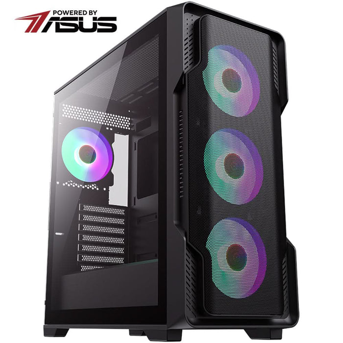 Sistem Desktop PC MYRIA Style V102 Powered by ASUS, AMD Ryzen 5 9600X pana la 5.4GHz, 32GB, SSD 1TB, NVIDIA GeForce RTX 5070 12GB, Ubuntu - WALTI WALTI
