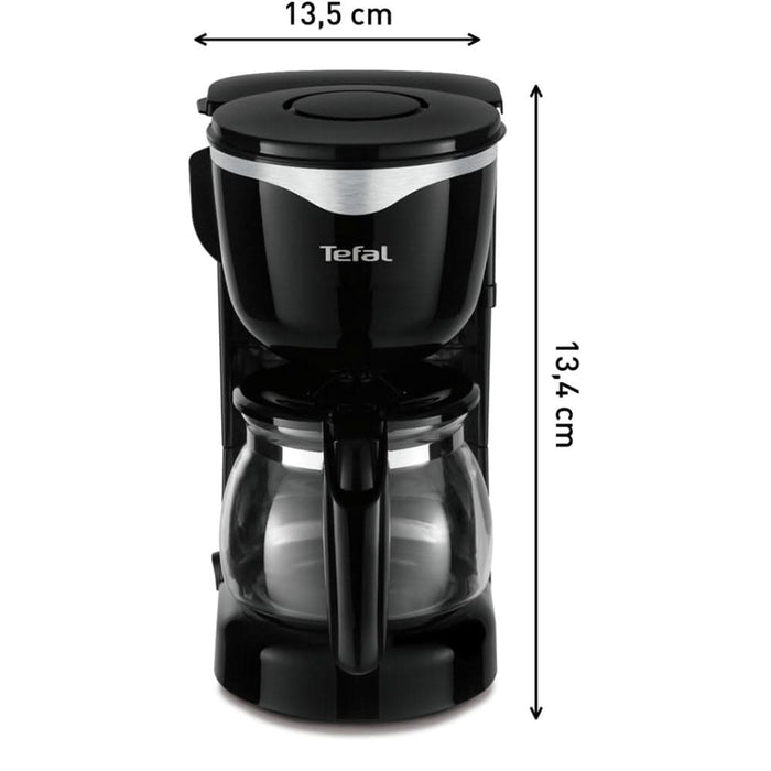 Cafetiera TEFAL Perfectta CM340811, 0.6l, 600W, 6 cesti, negru-argintiu WALTI