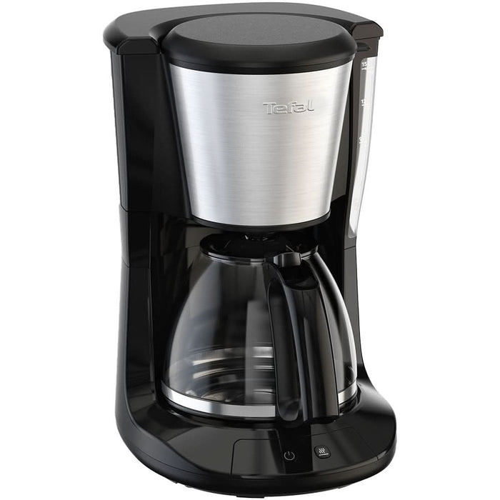 Cafetiera TEFAL Subito CM5S1DE0, 1.25l, 1000W, 15 cesti, negru-argintiu WALTI