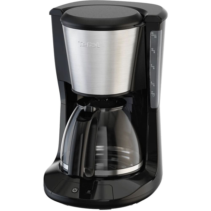 Cafetiera TEFAL Subito CM5S1DE0, 1.25l, 1000W, 15 cesti, negru-argintiu WALTI