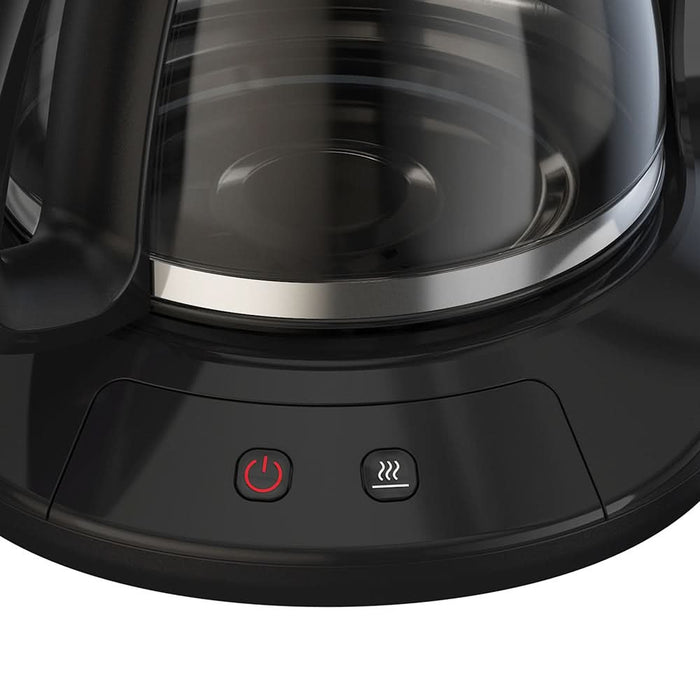 Cafetiera TEFAL Subito CM5S1DE0, 1.25l, 1000W, 15 cesti, negru-argintiu WALTI