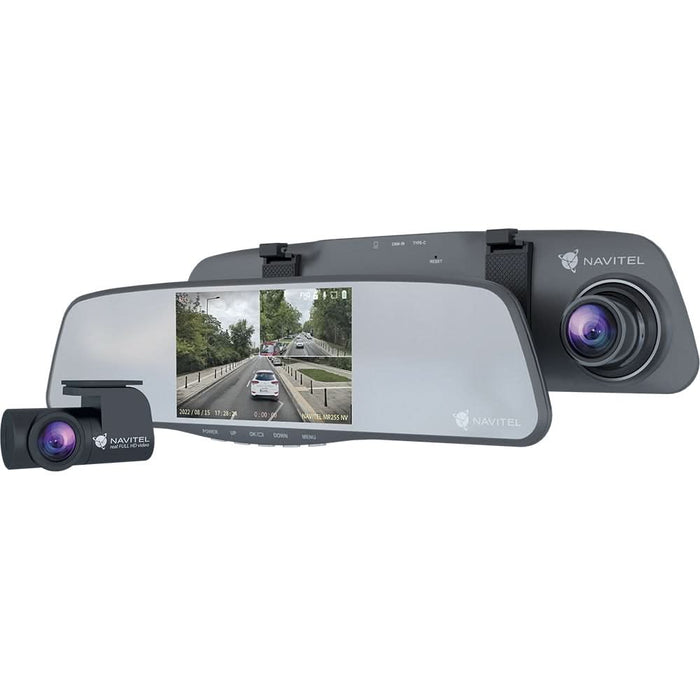 Camera auto DVR duala NAVITEL MR255NV, 5", FullHD, Night Vision, G-Senzor WALTI
