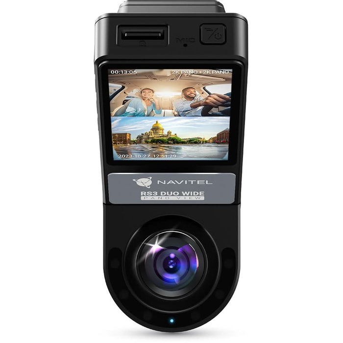 Camera auto duala DVR NAVITEL RS3, 2", 2K, G-Senzor WALTI