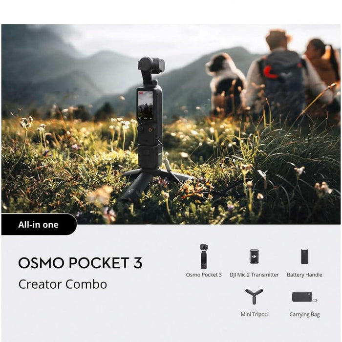 Camera de actiune DJI Osmo Pocket 3 Creator Combo, 4K, Wi-Fi, gri WALTI