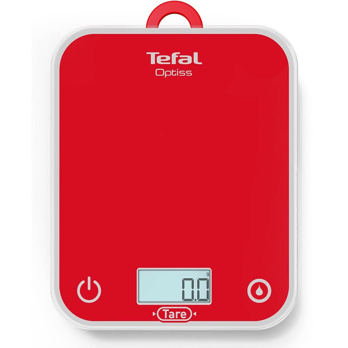 Cantar de bucatarie TEFAL Optiss BC50U3V0, 5kg, rosu-alb WALTI