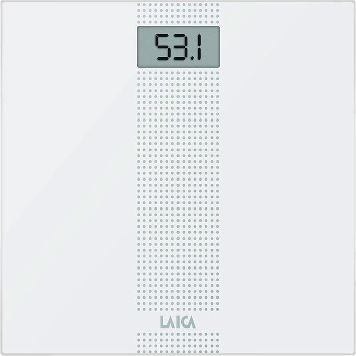 Cantar corporal LAICA PS1054, 180kg, electronic, sticla, alb WALTI