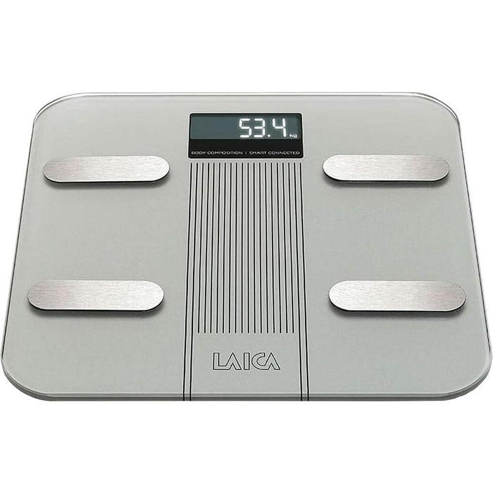 Cantar corporal Smart LAICA Body Composition PS7005, 180 kg, Wi-Fi, sticla securizata, argintiu WALTI