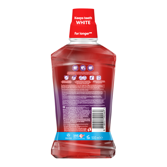 Colgate Apa de gura fara alcool Max White Purple Reveal, 528 g WALTI
