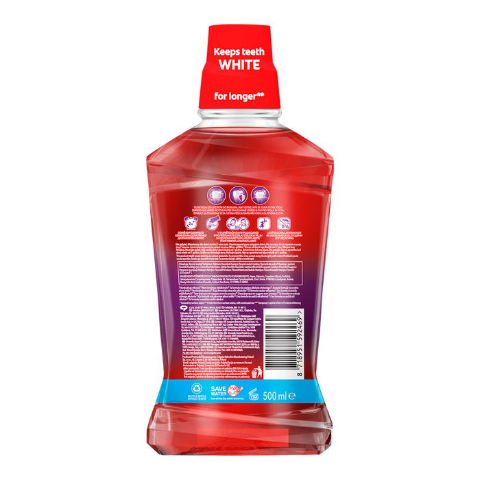 Colgate Apa de gura fara alcool Max White Purple Reveal, 528 g WALTI