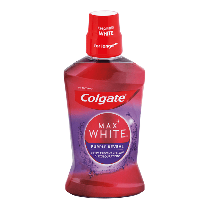 Colgate Apa de gura fara alcool Max White Purple Reveal, 528 g WALTI