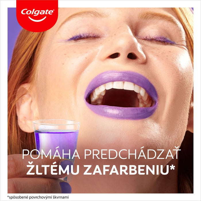 Colgate Apa de gura fara alcool Max White Purple Reveal, 528 g WALTI