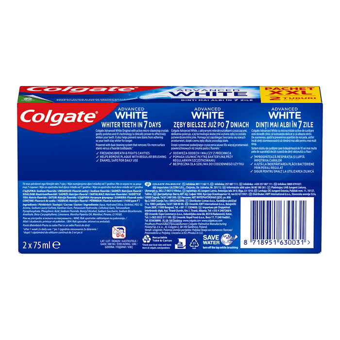 Colgate Pastă de dinți Advanced White, 150 ml WALTI