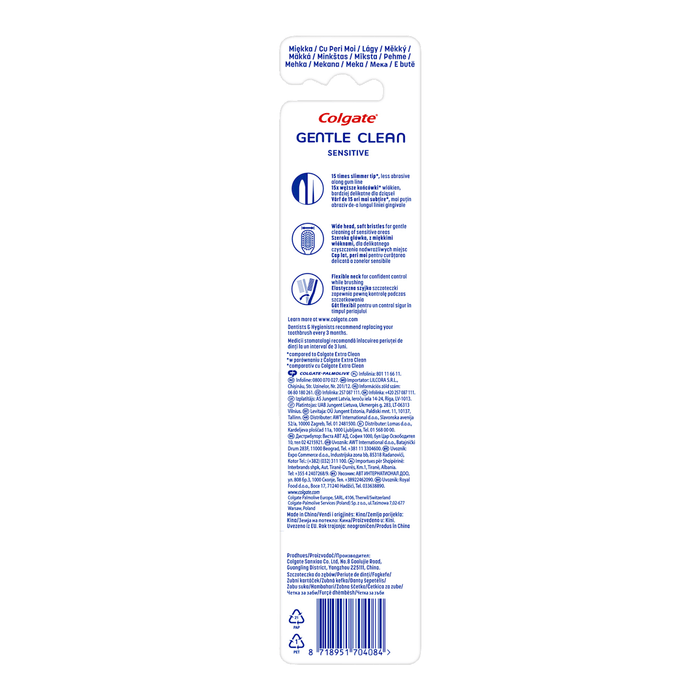 Colgate Periuță de dinți Gentle Clean Sensitive, 2 buc WALTI