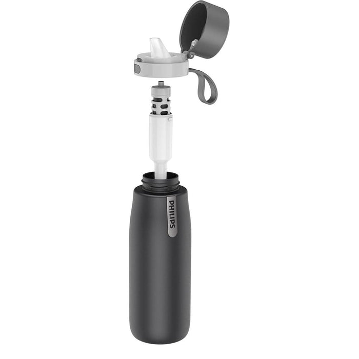 Sticla termica PHILIPS GoZero Daily 218598, 0.55l, gri-negru - WALTI WALTI