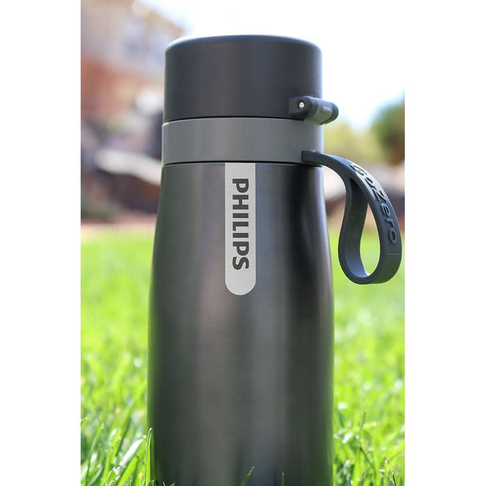 Sticla termica PHILIPS GoZero Daily 218598, 0.55l, gri-negru - WALTI WALTI