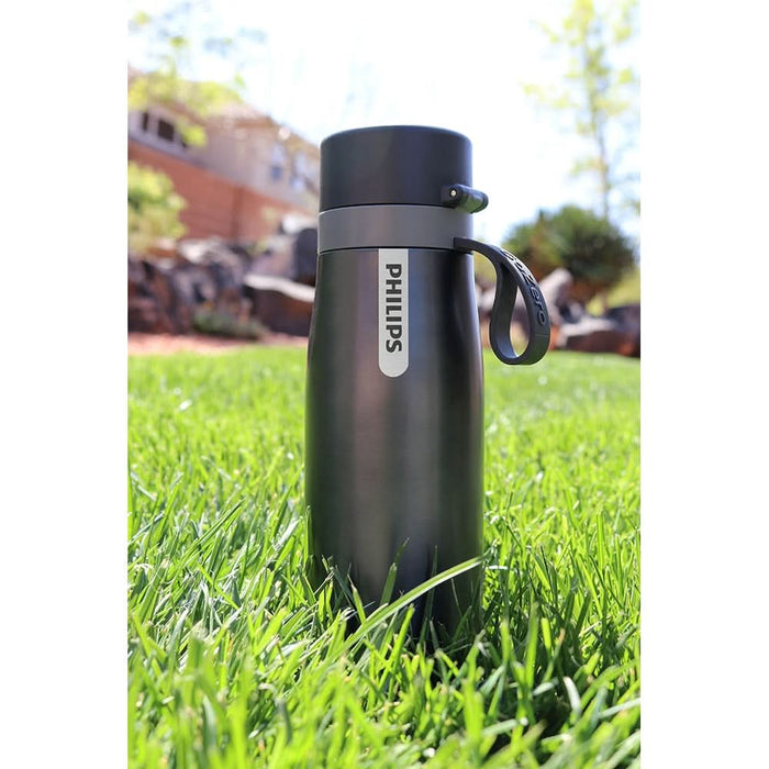 Sticla termica PHILIPS GoZero Daily 218598, 0.55l, gri-negru - WALTI WALTI