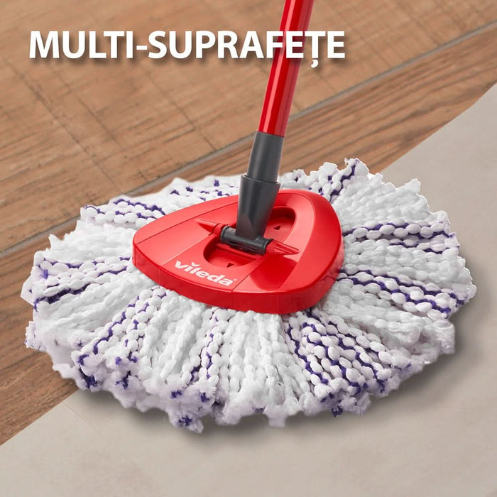 Rezerva mop VILEDA Turbo 3 in 1, microfibra, alb WALTI