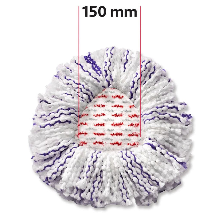 Rezerva mop VILEDA Turbo 3 in 1, microfibra, alb WALTI