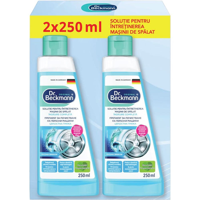 Solutie pentru curatarea masinii de spalat DR. BECKMANN, 2 x 250ml WALTI