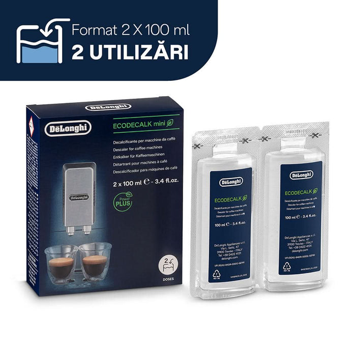 Decalcifiant pentru espressor DELONGHI ECODECALK2, 2 x 100ml WALTI